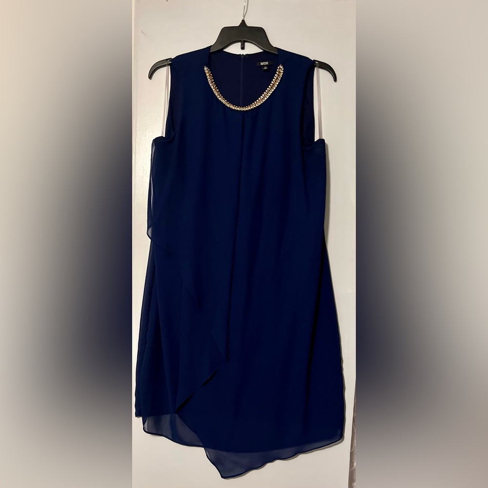 MSK navy blue tank dress, size 16